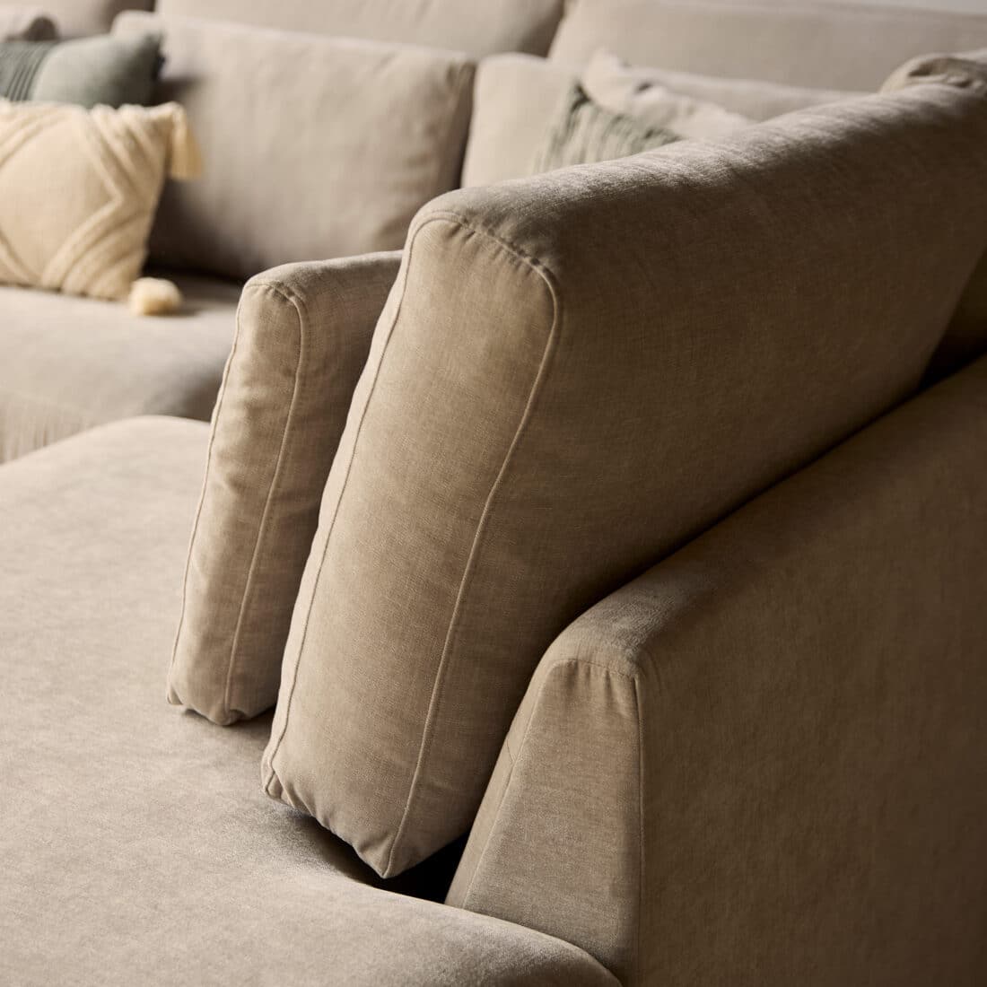 Starfurn Mysofa Jesse 2 5 Zits Ottomane Rechts Beige