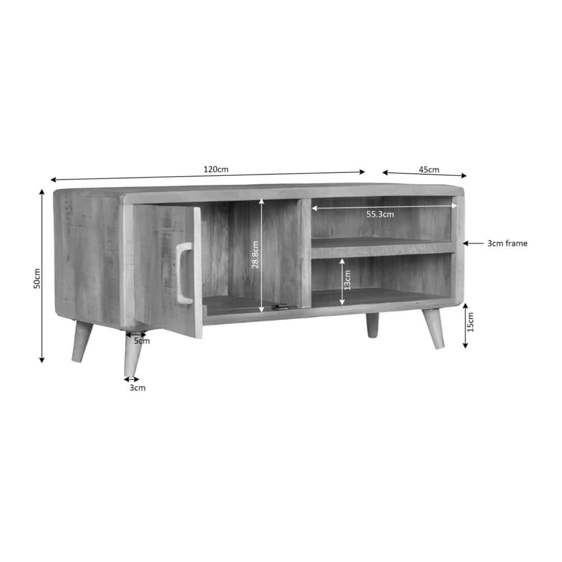 Starfurn Dressoir Madison Brown 210 Cm