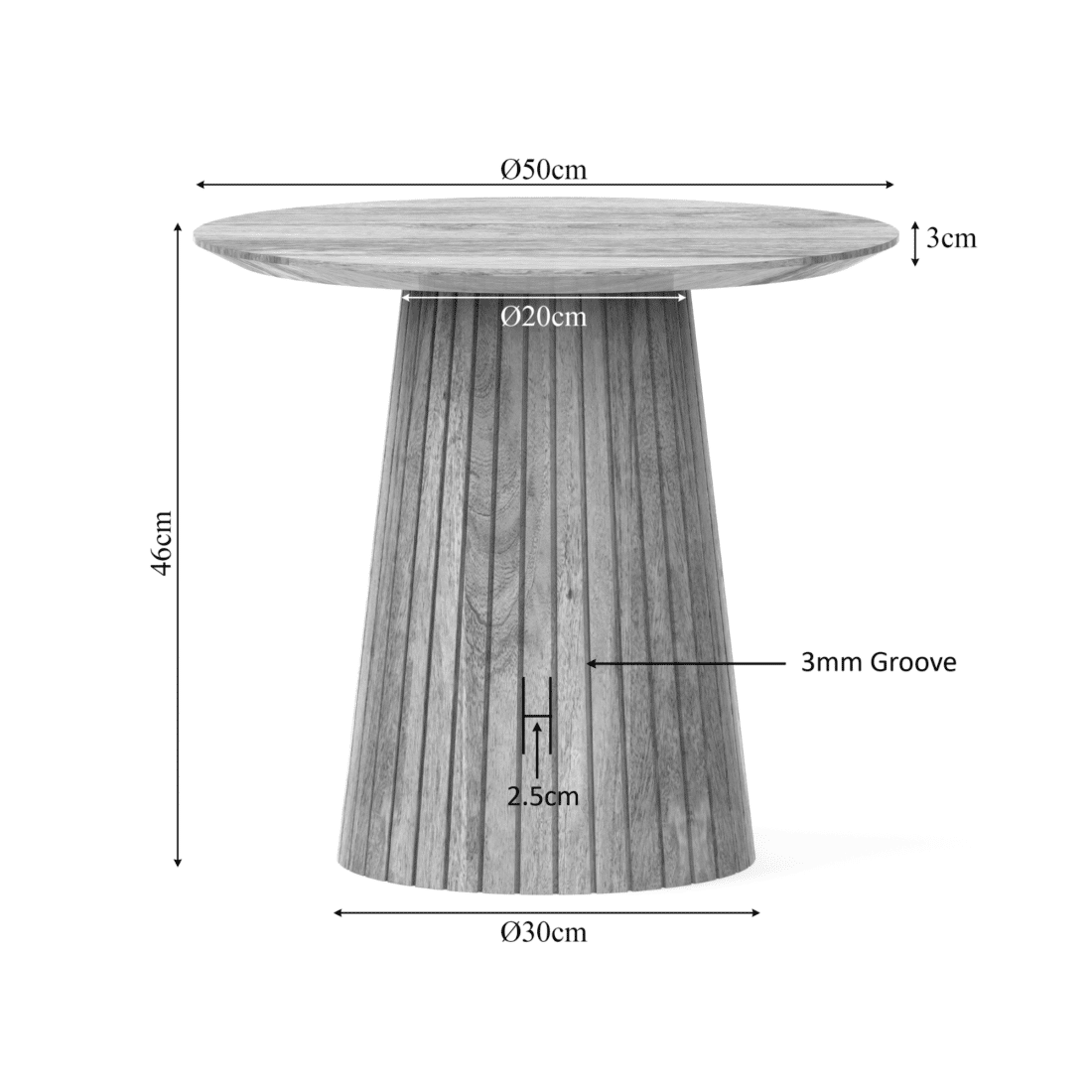 Starfurn Salontafel Solana 50 Cm Naturel