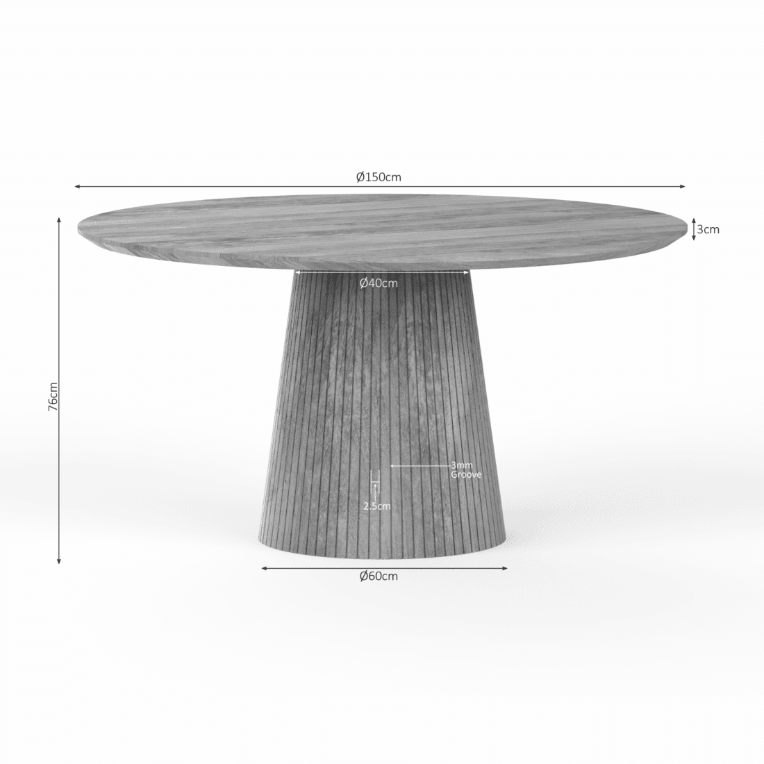 Starfurn Eettafel Solana 150 Cm Naturel