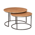 Starfurn Salontafel Madison Natural | 70 cm | Set van 2