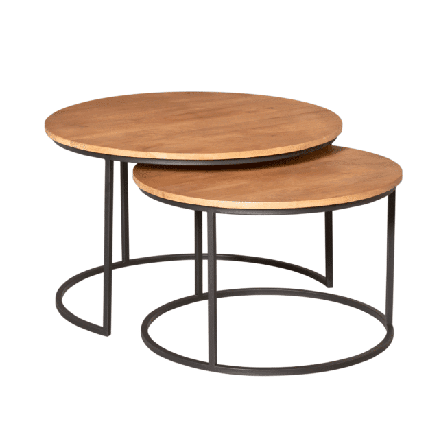 Starfurn Salontafel Madison Natural 70 Cm Set Van 2