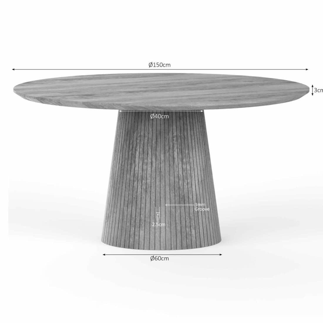 Starfurn Eettafel Solana 150 Cm Taupe