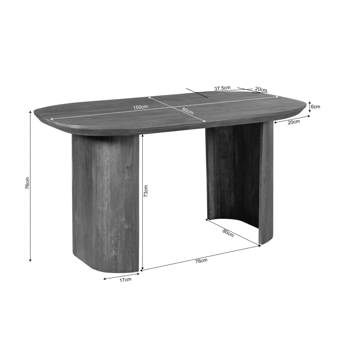 Starfurn Bureau Mar Brown 150 Cm
