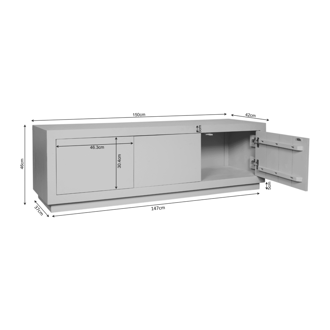 Starfurn Tv Meubel Brussel Brown 150 Cm