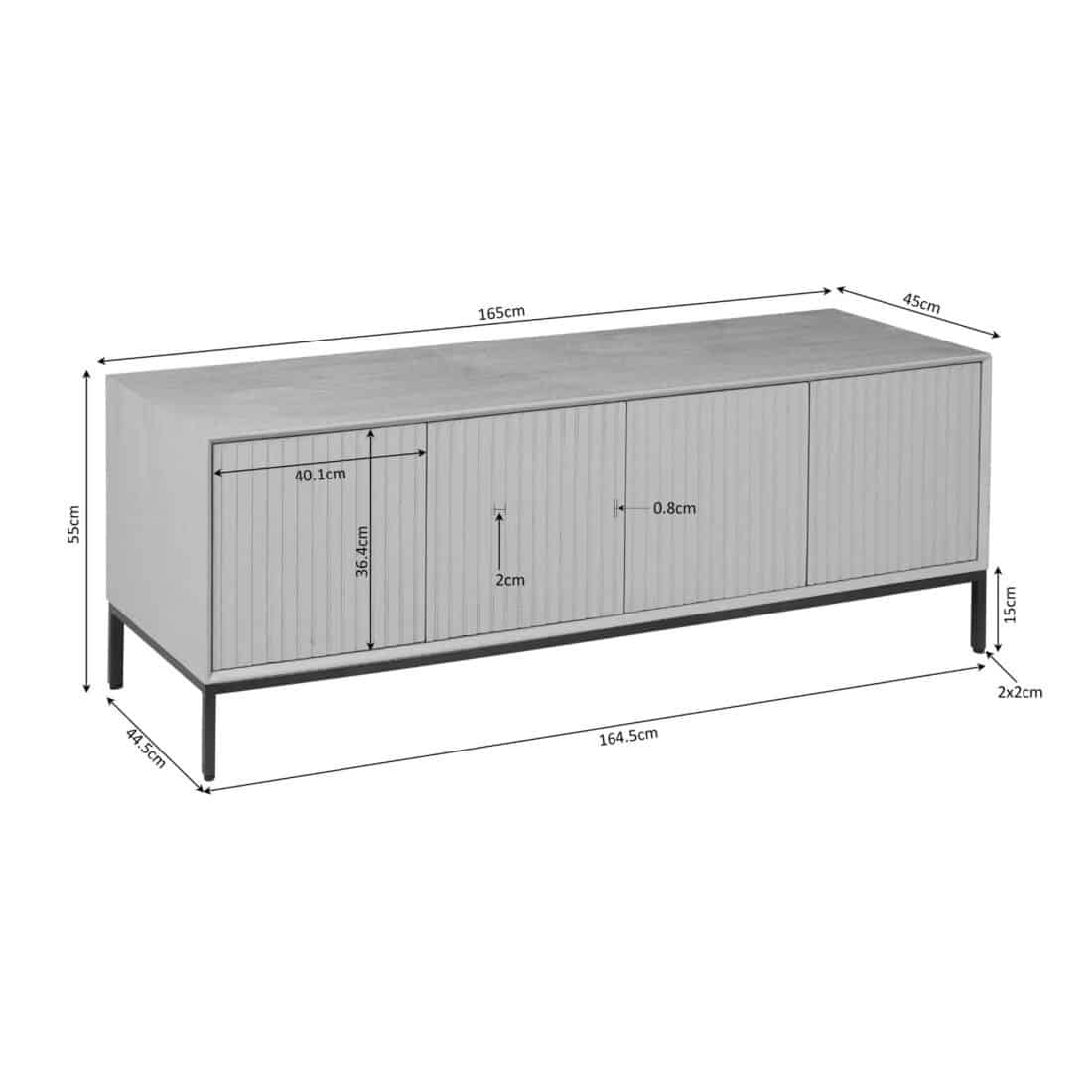 Starfurn Tv Meubel Madison Brown 165 Cm