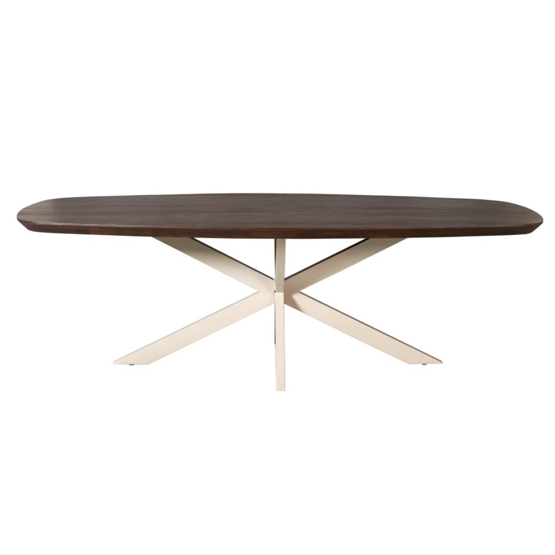 Starfurn Eettafel Madison Brown 200 Cm Deens Ovaal Poot Sand