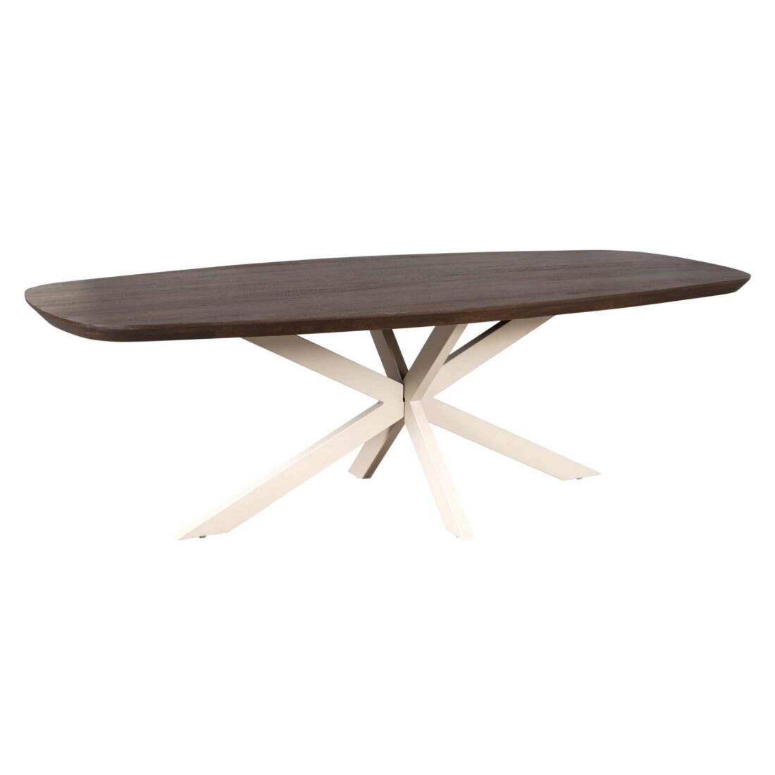 Starfurn Eettafel Madison Brown 240 Cm Deens Ovaal Poot Sand
