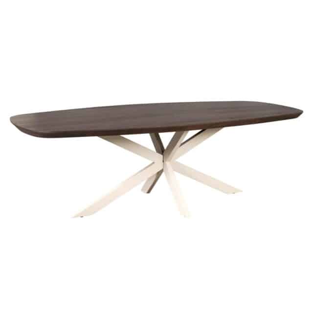Starfurn Eettafel Madison Brown 240 Cm Deens Ovaal Poot Sand