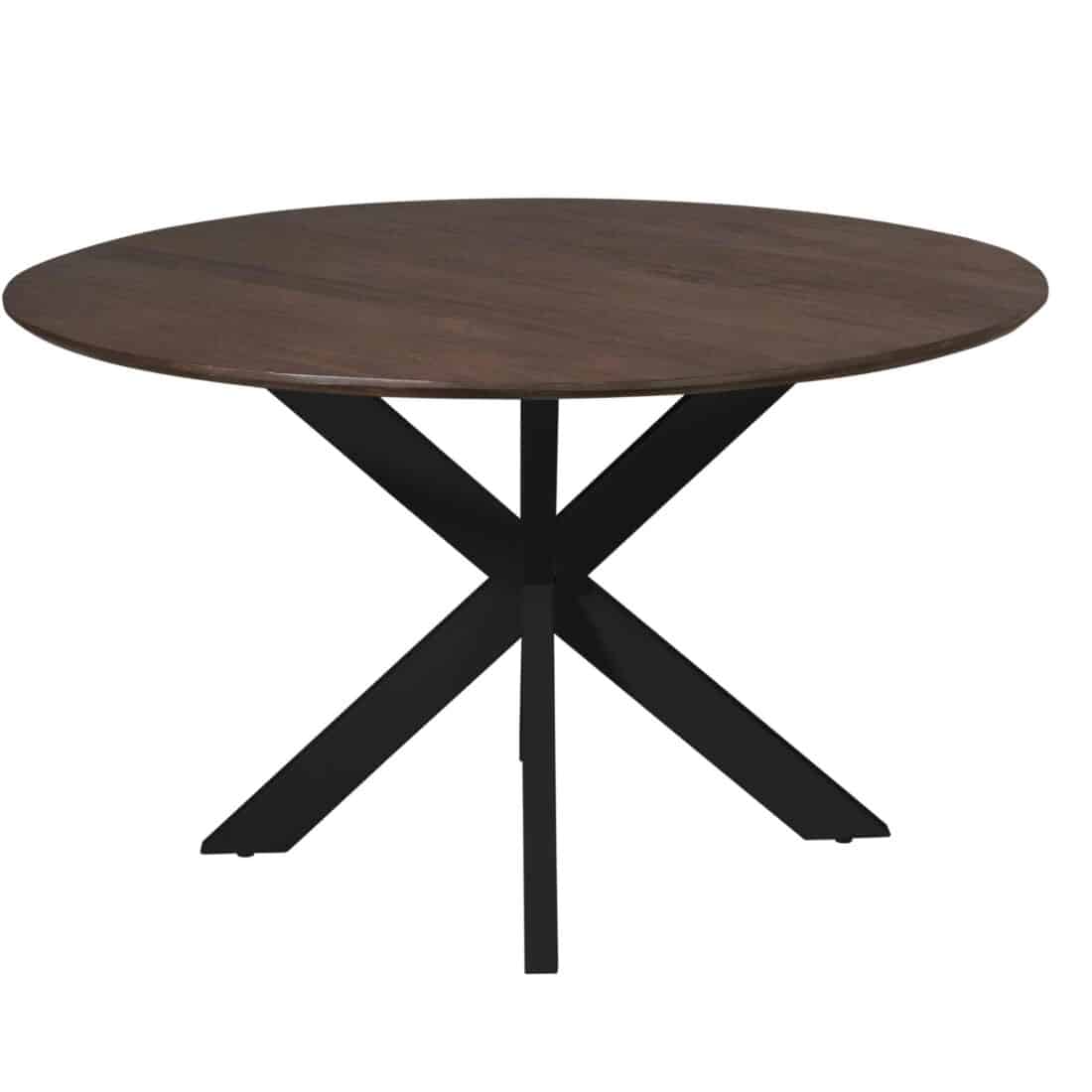 Starfurn Eettafel Madison Brown 150 Cm Poot Black