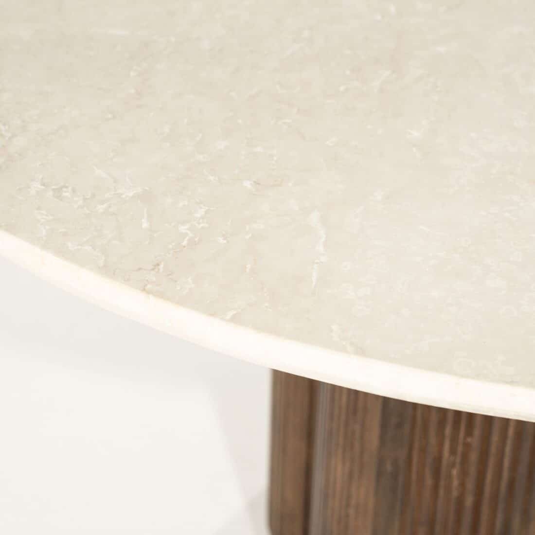 Eleonora eettafel Xanni 130 cm rond marmer