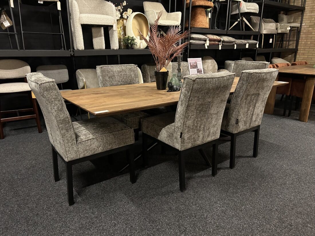 Showmodel Urbansofa Bruuts Eettafel Rechthoek Verjongde Rand Spinpoot Zwart Rond Metaal 240 Cm Acacia Elmwood Showmodel Urbansofa Bruuts Eettafel Rechthoek Verjongde Rand Spinpoot Zwart Rond Metaal 240 Cm Acacia Elmwood