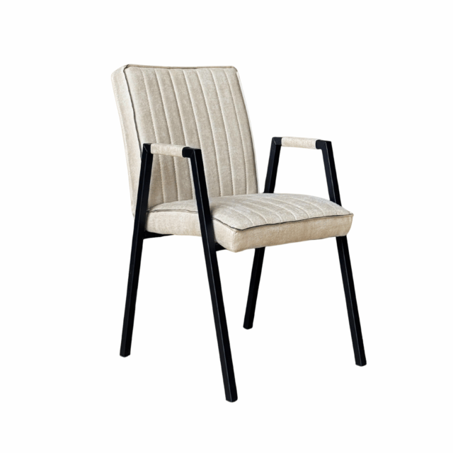 Starfurn Eetkamerstoel Tivoli Bull Beige Met Armleuning