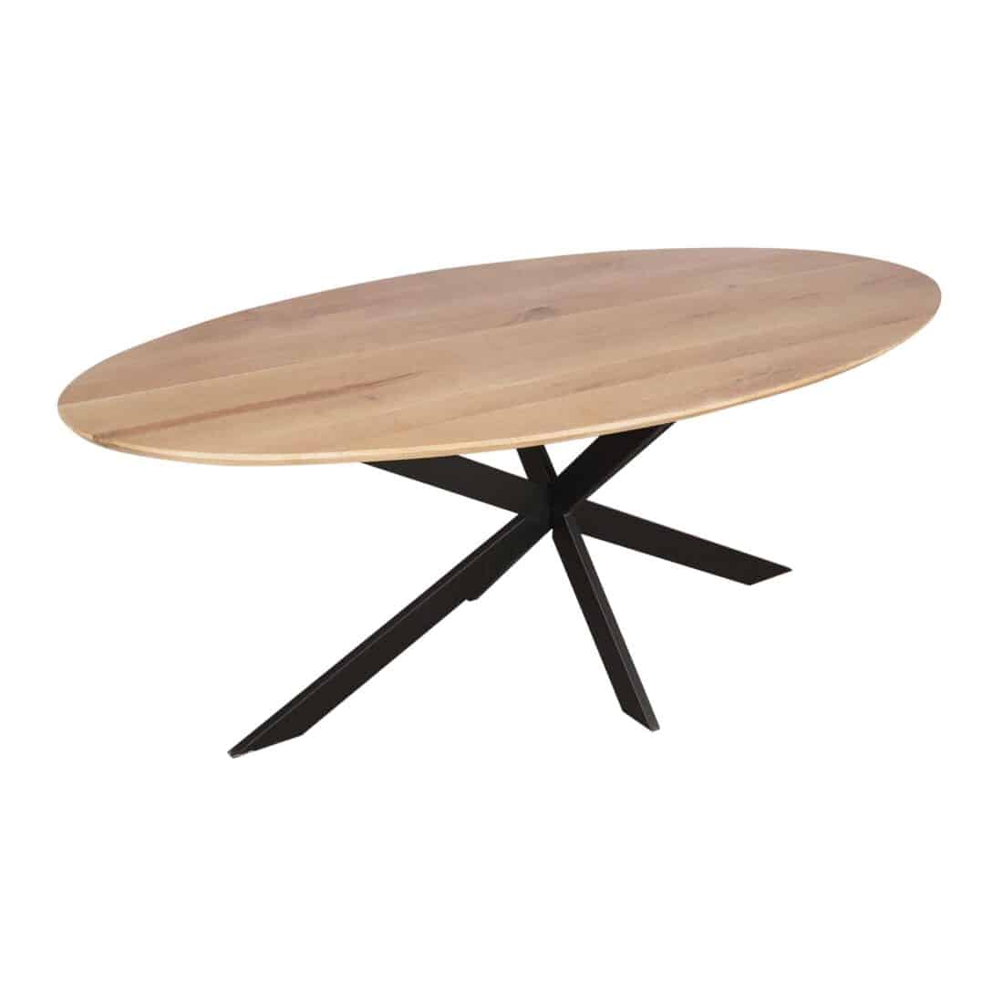 Starfurn Eiken Eettafel Ferris Ovaal 180 Cm Naturel