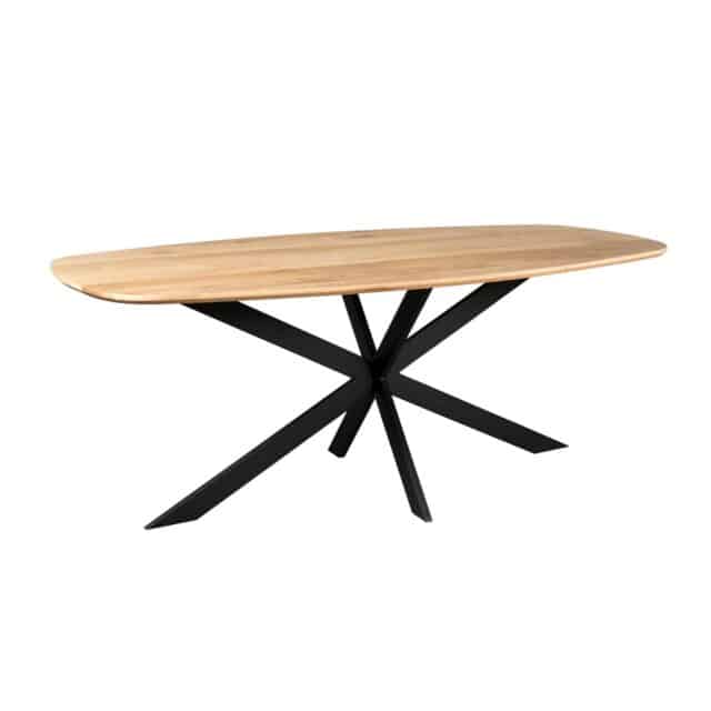 Starfurn Eiken Eettafel Ferris Deens Ovaal 180 Cm Naturel