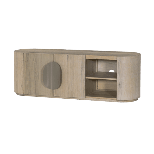 Tower Living tv meubel Allure 150x40x50 cm white wash acacia