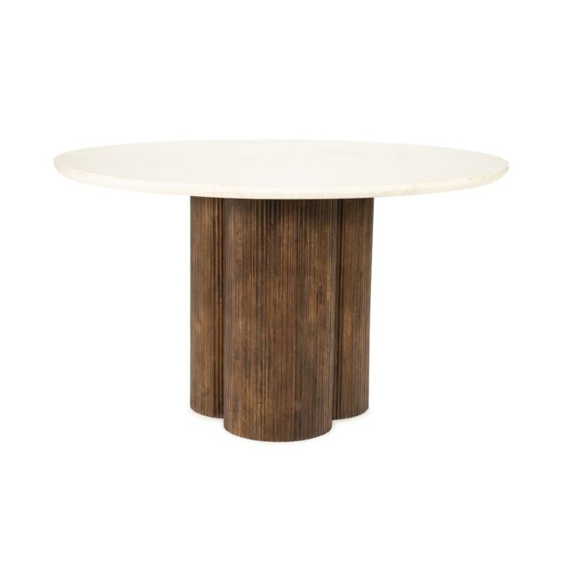 Eleonora eettafel Xanni 130 cm rond marmer