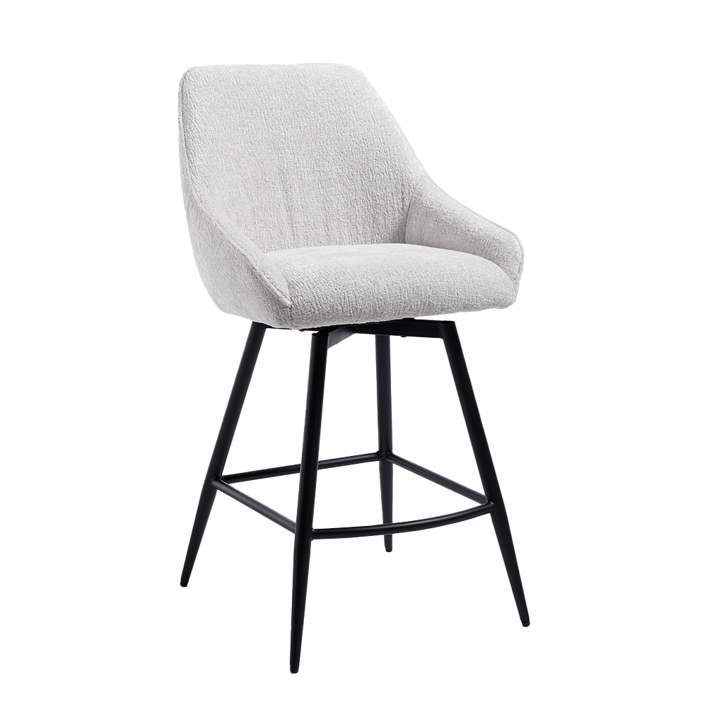 Tower Living barstoel Trino draaibaar wit