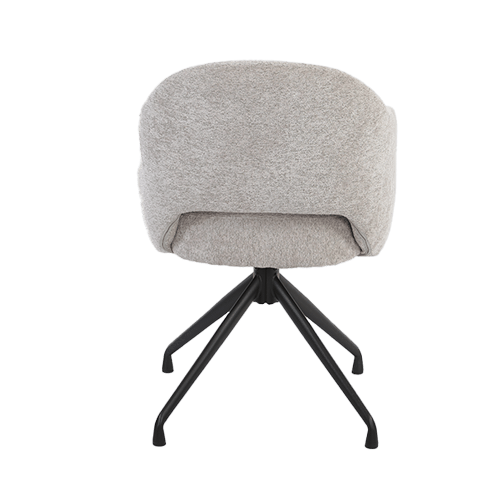 achterkant Tower Living eetkamerstoel Porto draaibaar met arm beige achterkant Tower Living eetkamerstoel Porto draaibaar met arm beige