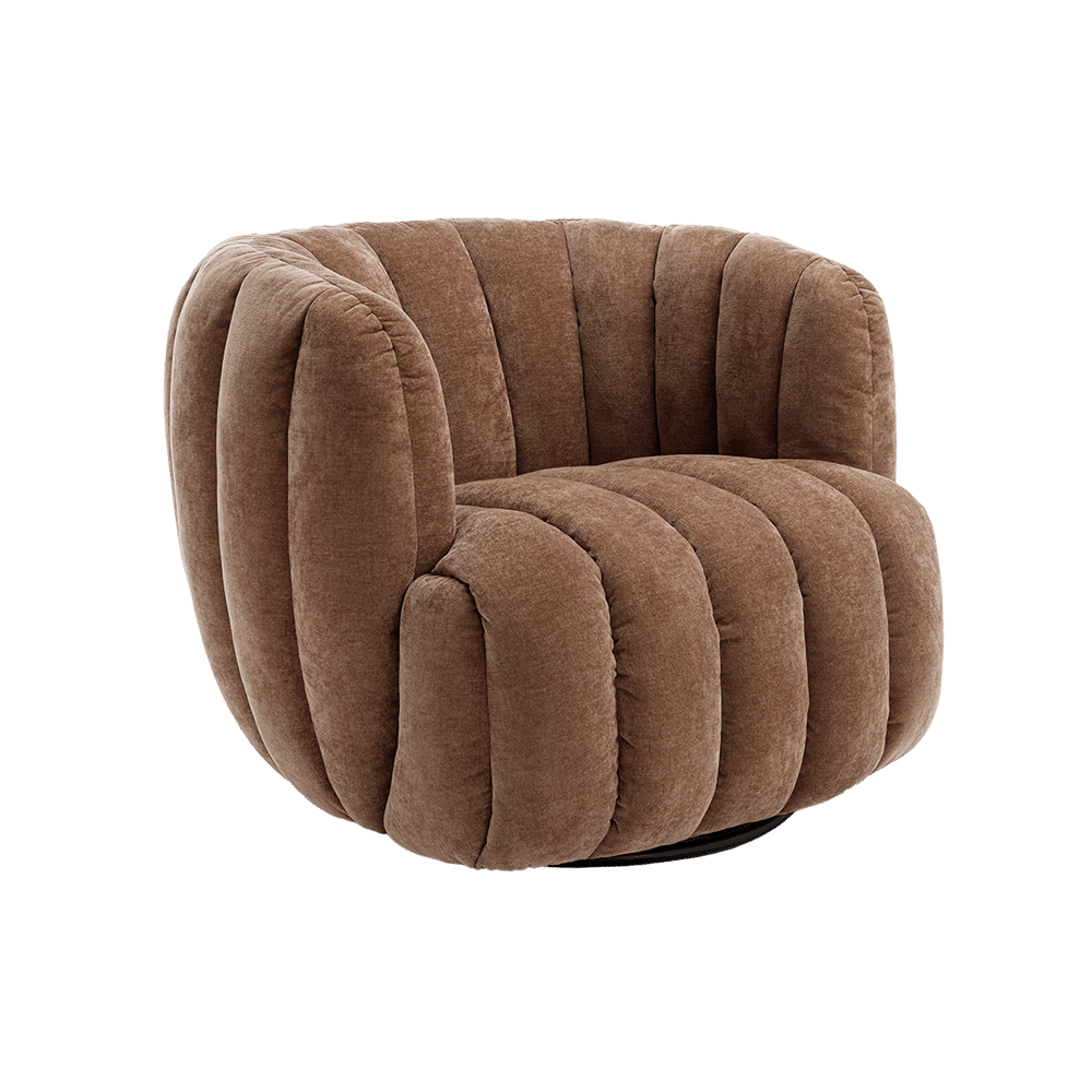 Tower Living fauteuil Verdi draaibaar mocca