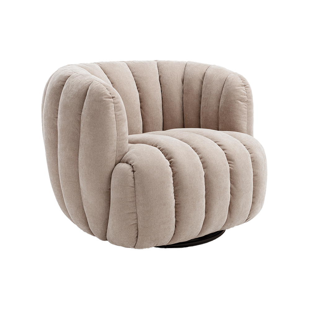 Tower Living fauteuil Verdi draaibaar beige