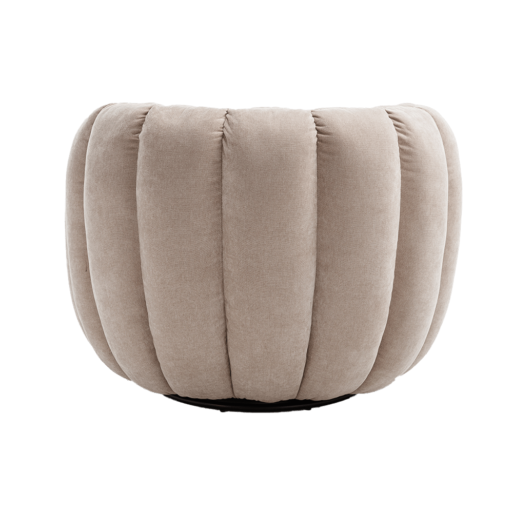 achterkant Tower Living fauteuil Verdi draaibaar beige