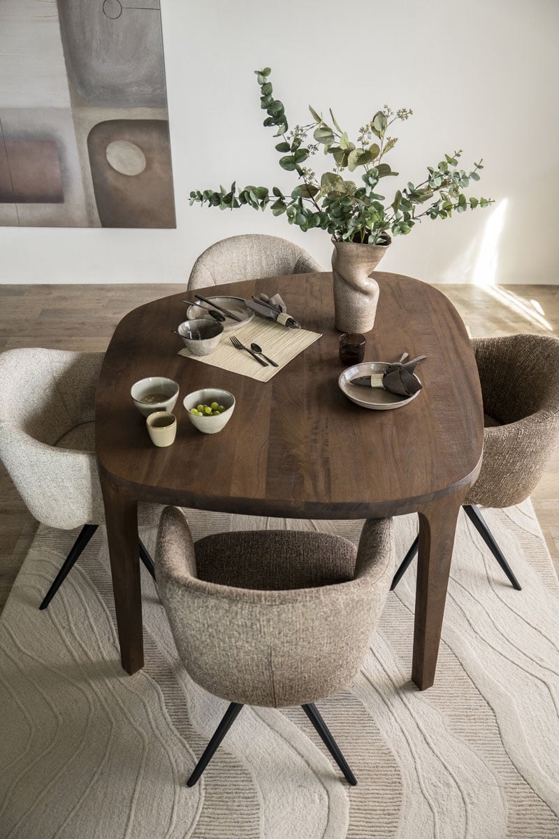 Eleonora eettafel Taylor 140x120x76 cm mangohout Eleonora eettafel Taylor 140x120x76 cm mangohout