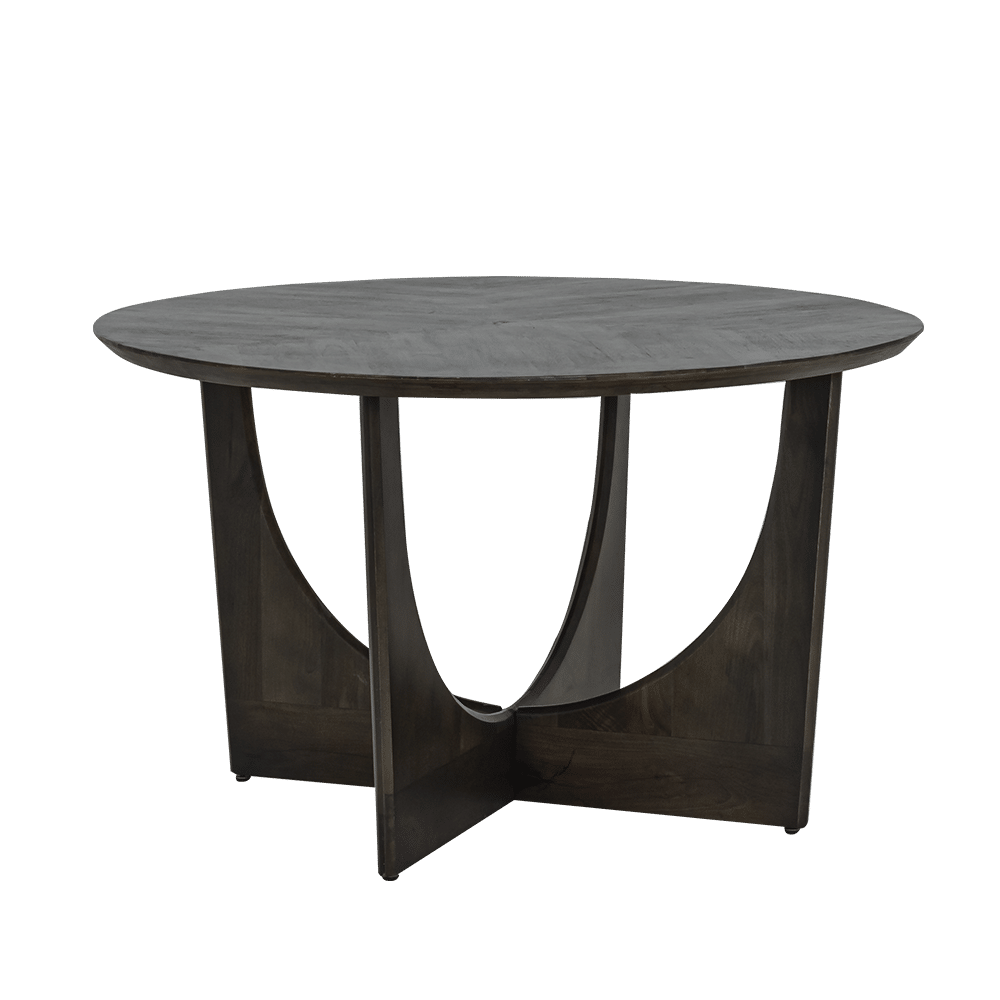Tower Living eettafel Fermo 130x130x77 cm rond olijfbruin mangohout Tower Living eettafel Fermo 130x130x77 cm rond olijfbruin mangohout