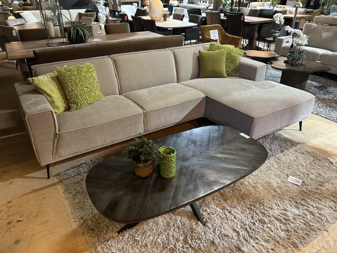 SHOWMODEL Tower Living loungebank Leeds 2,5 zits-lounge City 120 beige SHOWMODEL Tower Living loungebank Leeds 2,5 zits-lounge City 120 beige