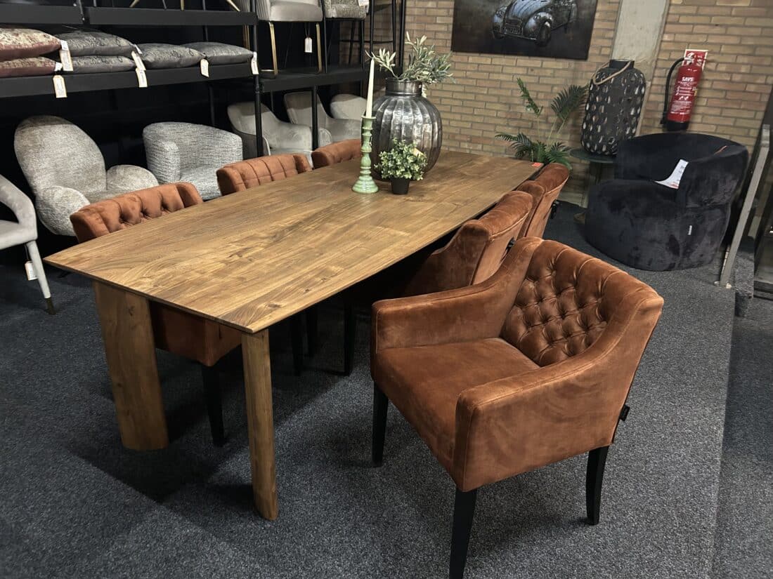 SHOWMODEL UrbanSofa eetkamerstoelen set van 6 Raven