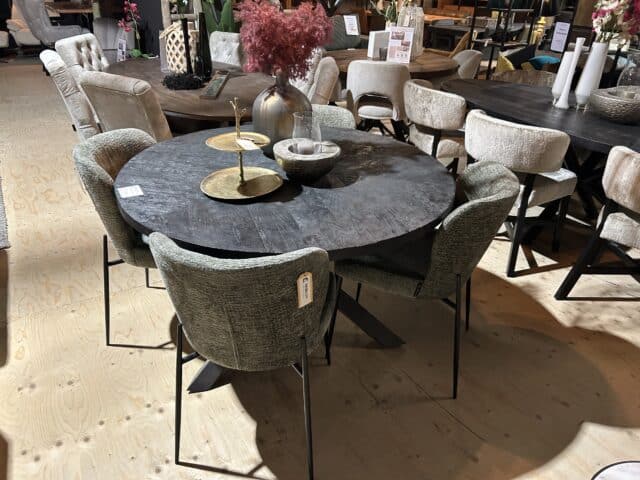 SHOWMODEL Richmond Interiors eetkamerstoelen set van 4 Darby