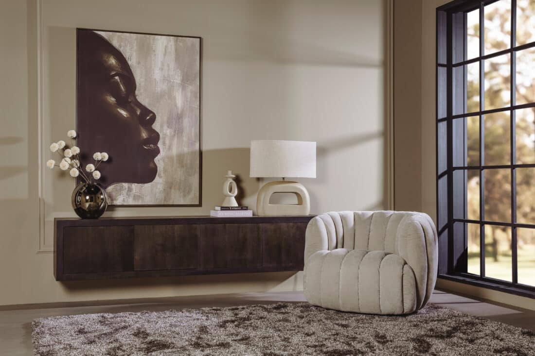 Tower Living zwevend tv meubel Mincio 220x42x50 cm donkerbruin eiken Tower Living zwevend tv meubel Mincio 220x42x50 cm donkerbruin eiken