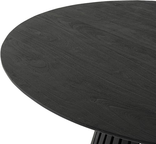 Nijwie MySons eetkamertafel Ø120, acacia black - Burundi Table Collection