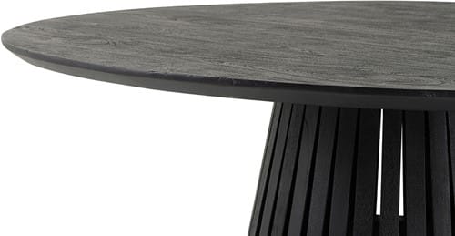 Nijwie MySons eetkamertafel Ø130, acacia black - Burundi Table Collection
