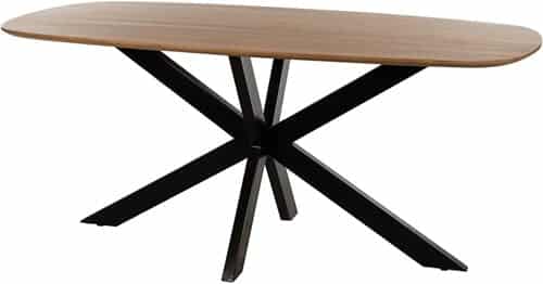 Nijwie MySons eettafel deens ovaal 210x105x78 Mango Smooth Natural – Akagi Table Collection