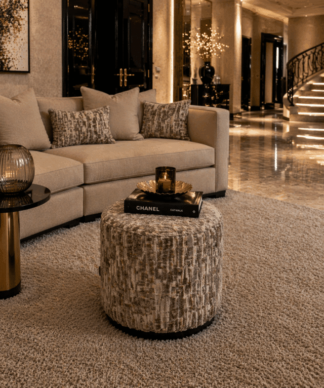 Richmond Interiors Poef Lexie 45 Grijs