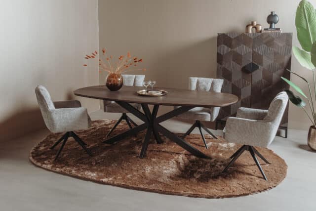 Tower Living eettafel San Marino 180x100x77 cm eiken