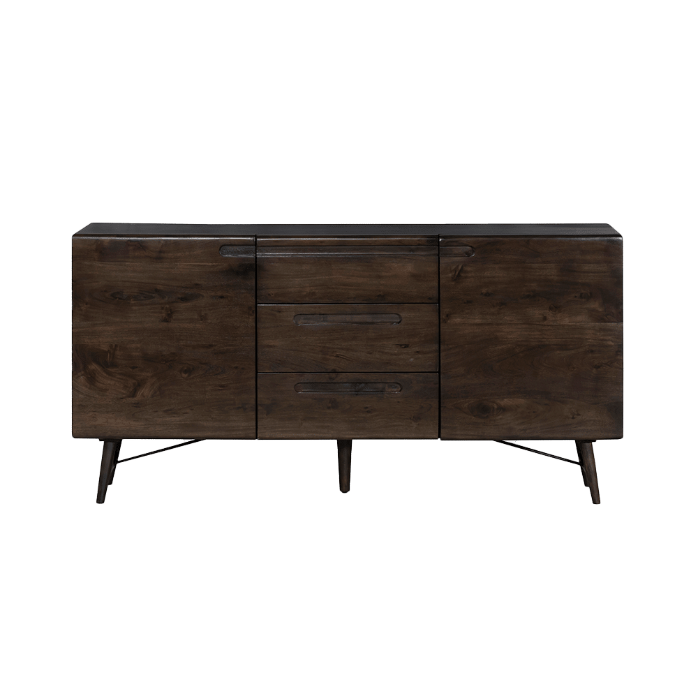 Tower Living dressoir Aura 160x40x80 cm donkerbruin acacia Tower Living dressoir Aura 160x40x80 cm donkerbruin acacia