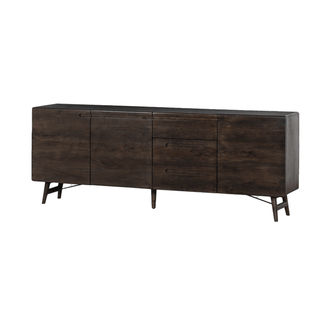 Tower Living dressoir Aura 210x40x80 cm donkerbruin acacia