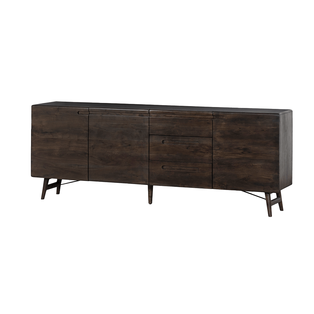 Tower Living dressoir Aura 210x40x80 cm donkerbruin acacia Tower Living dressoir Aura 210x40x80 cm donkerbruin acacia