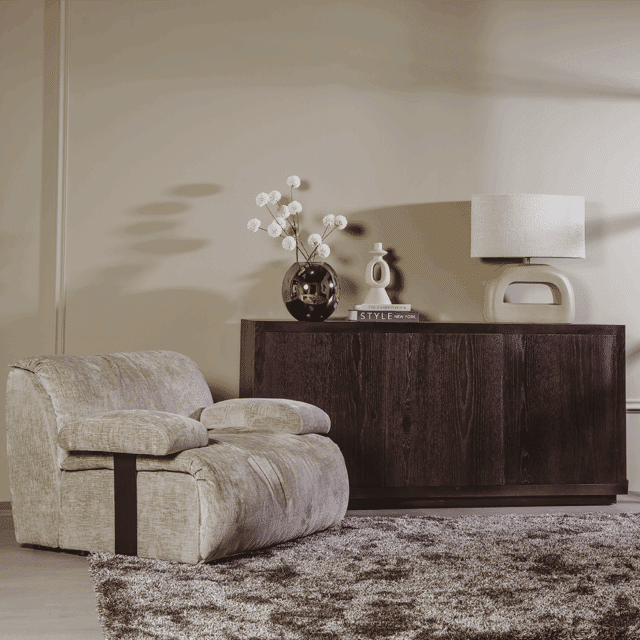 Tower Living dressoir Mincio 176x42x86 cm donkerbruin eiken