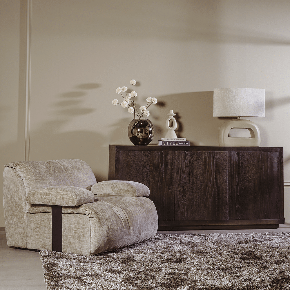 Tower Living dressoir Mincio 176x42x86 cm donkerbruin eiken Tower Living dressoir Mincio 176x42x86 cm donkerbruin eiken