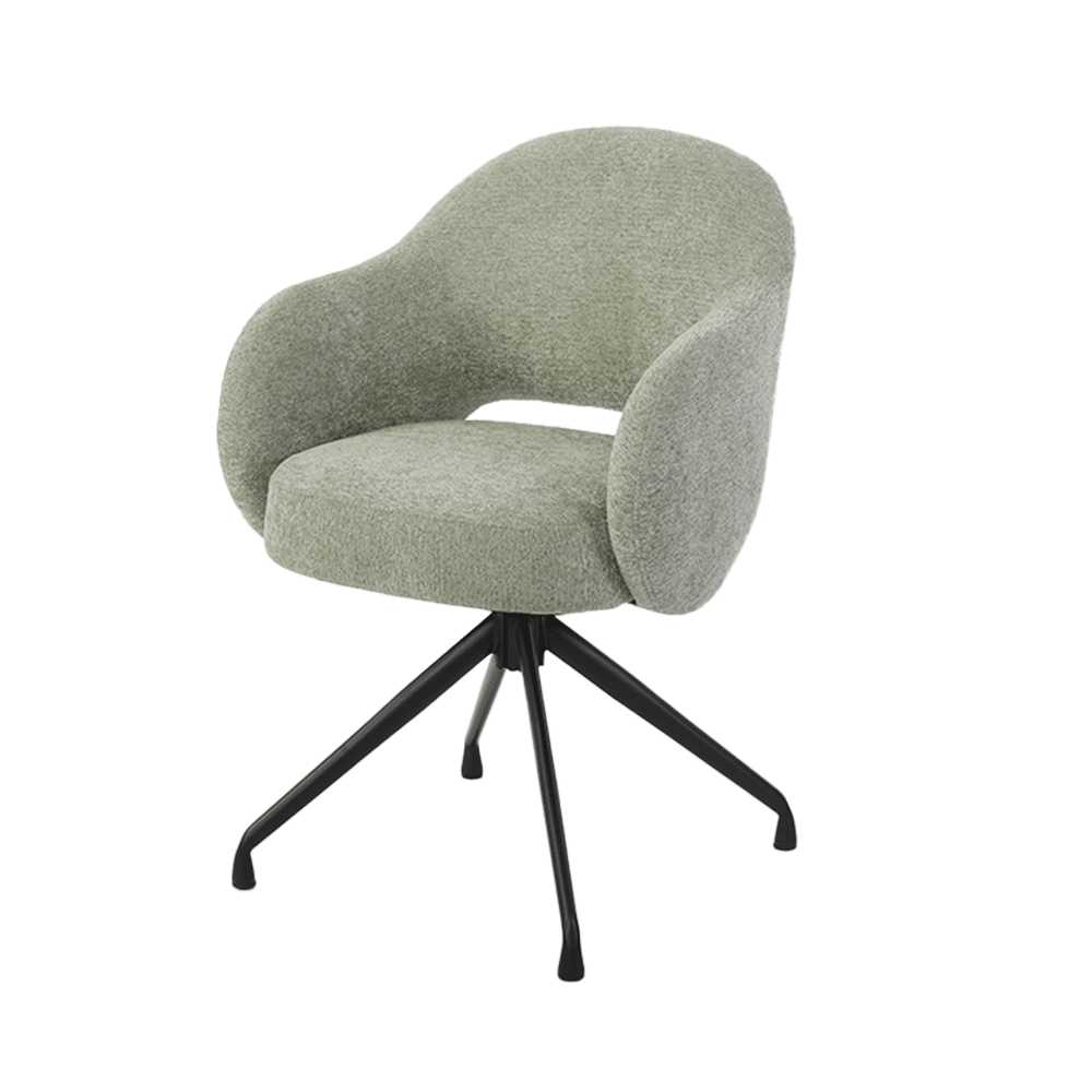 Tower Living eetkamerstoel Porto draaibaar met arm olive Tower Living eetkamerstoel Porto draaibaar met arm olive