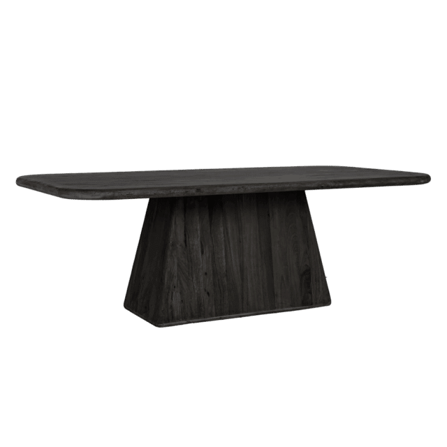 Tower Living eettafel Asti rechthoek 180x100x76 cm mangohout zwart