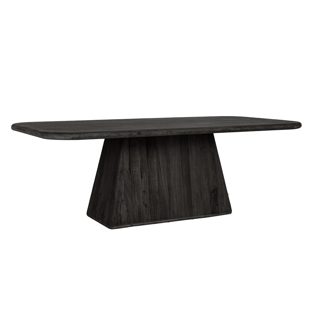 Tower Living eettafel Asti rechthoek 180x100x76 cm mangohout zwart