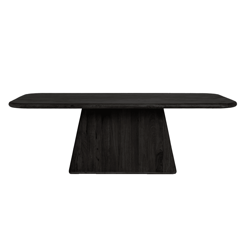 Tower Living eettafel Asti rechthoek 200x110x76 cm mangohout zwart