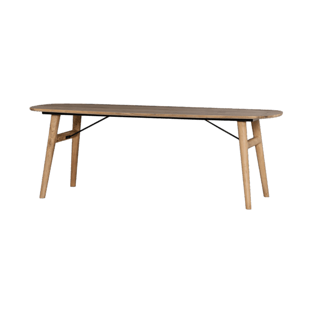 Tower Living eettafel Aura deens ovaal 200x100x76 cm naturel acacia