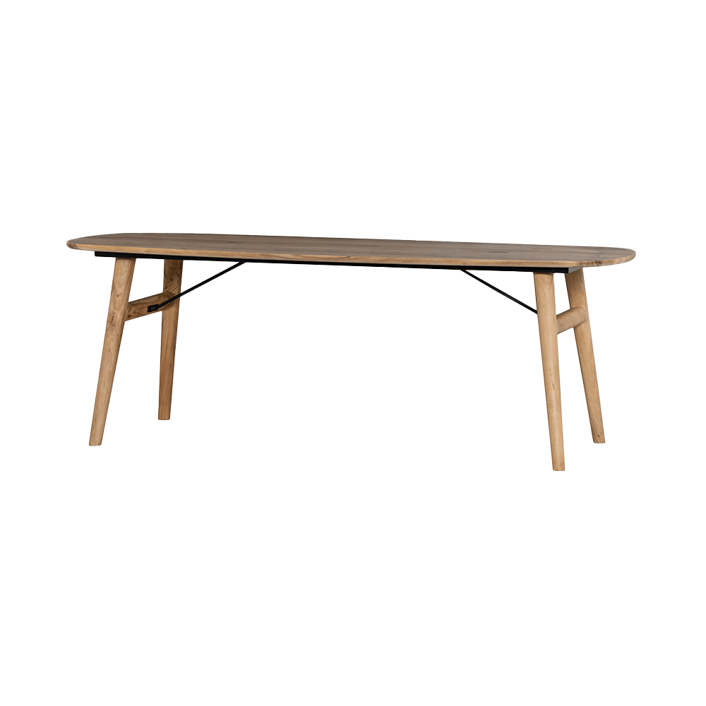 Tower Living eettafel Aura deens ovaal 220x100x76 cm naturel acacia