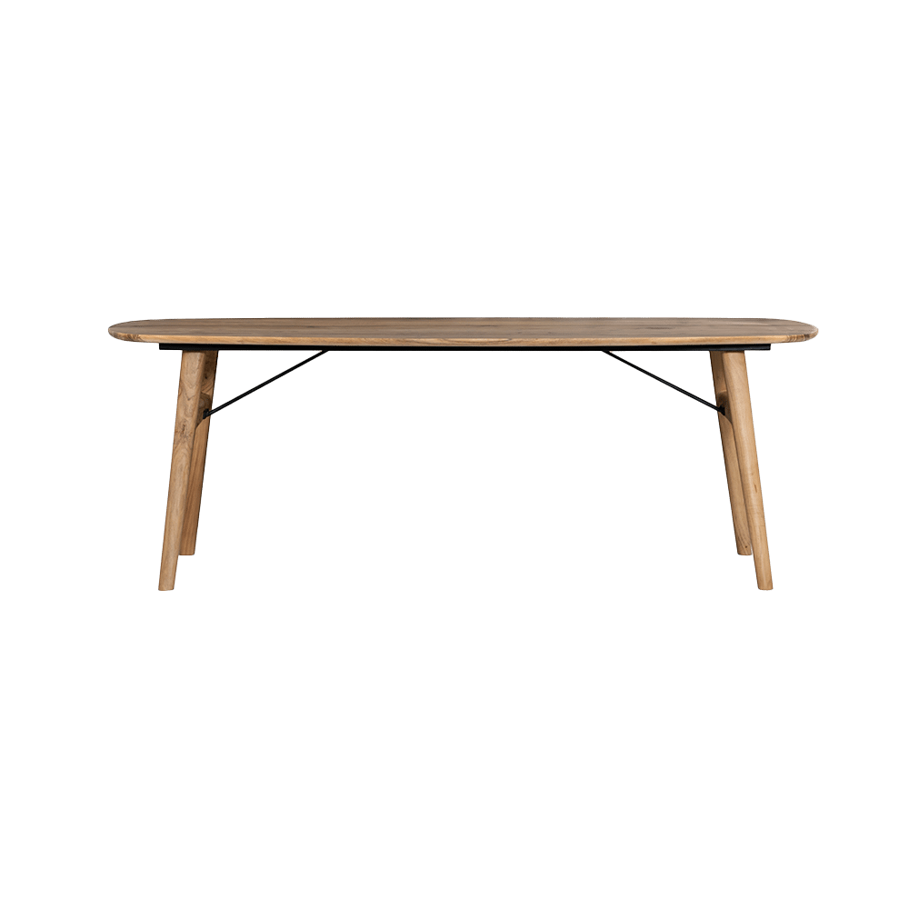 Tower Living eettafel Aura deens ovaal 220x100x76 cm naturel acacia