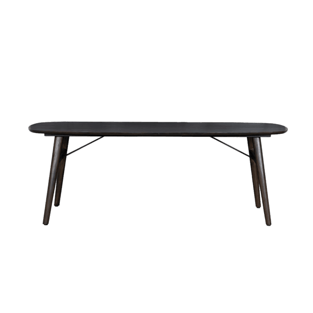 Tower Living eettafel Aura deens ovaal 240x100x76 cm espresso acacia